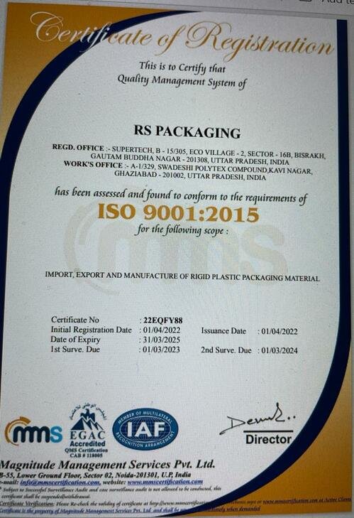 ISO Certificate